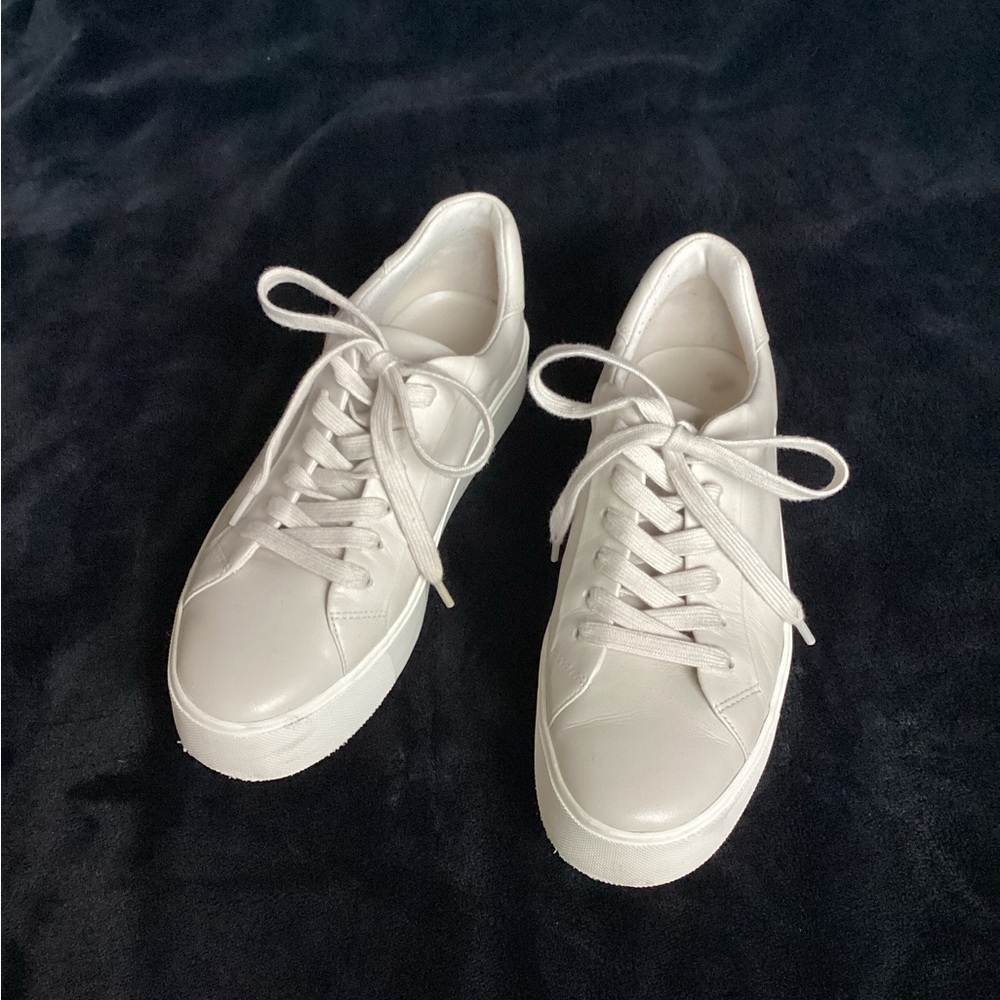 VINCE Leather Platforms
